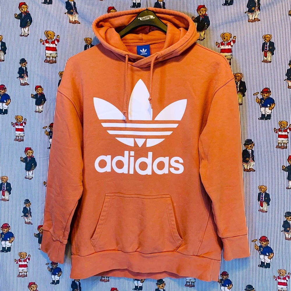adidas Originals Peach colored Hoodie with White Logo